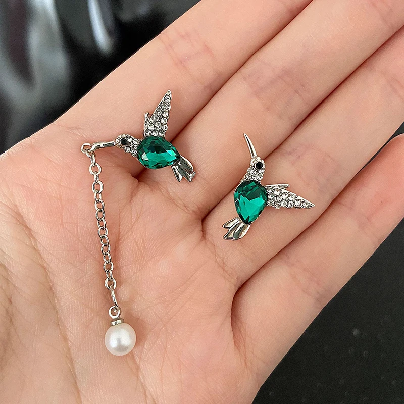 

Cute Bird Long Tassels Earrings For Girls Women Imitation Pearl Bird Earrings Lovely Personality Irregular Ear Jewelry
