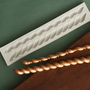 Силиконовая форма в форме цепи, 1 шт., форма для торта из помадки, инструменты для выпечки, силиконовая форма из эпоксидной смолы украшения для выпечки, торта 