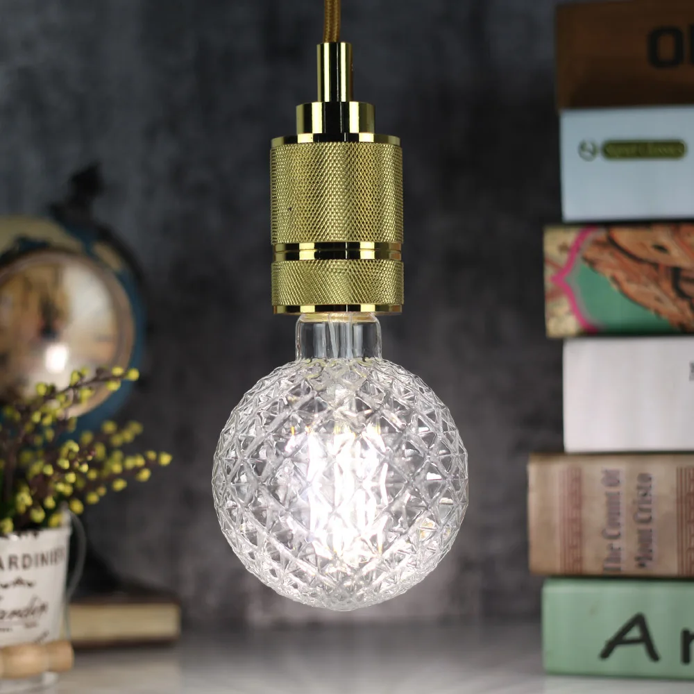 TIANFAN Edison ЛАМПЫ G95 кристальная лампа Светодиодная в форме шара-глобуса винтажная нить 4 Вт декоративная лампа накаливания