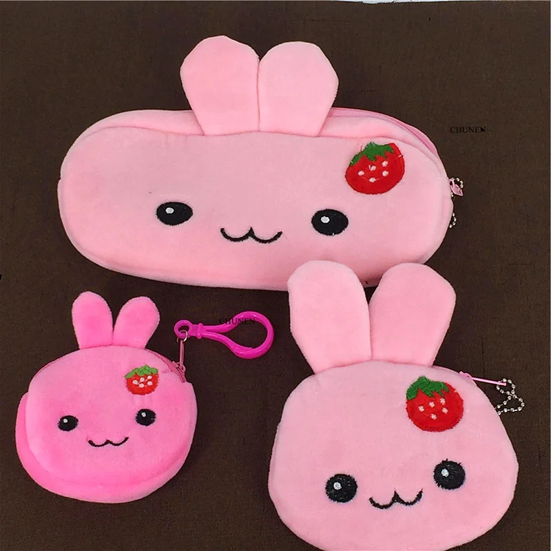 Маленькая девочка кролик 10 см плюшевая хлопковая Сумочка брелок сумка с игрушкой