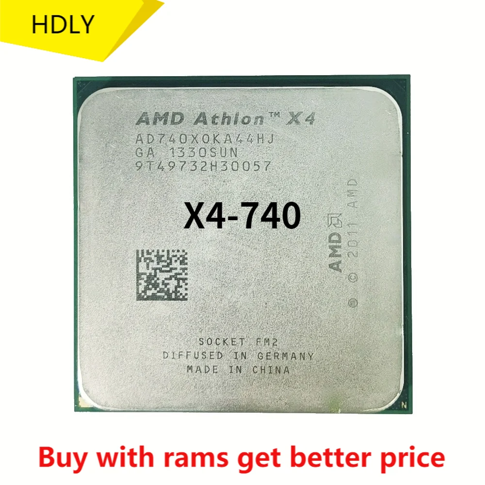 

Процессор AMD Athlon X4 740, 3,2 ГГц, 65 Вт, 4-ядерный, Socket FM2