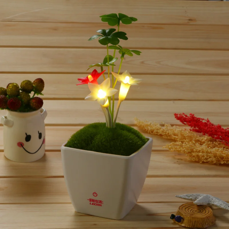 Декоративная настольная лампа в виде пентаграммы с сенсорным выключателем