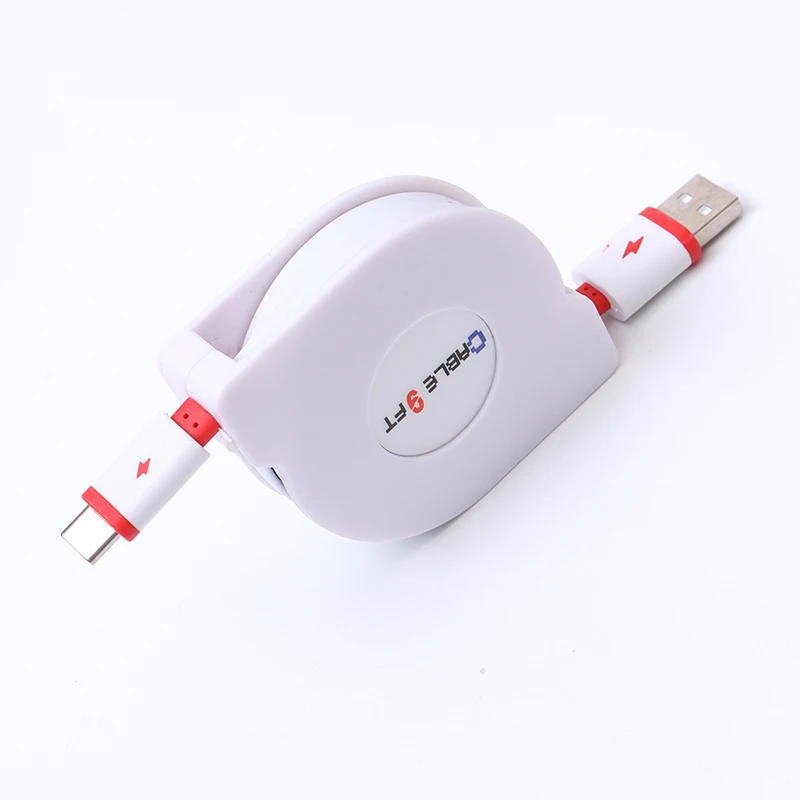 

Type-C Retractable Charging Cable Phone Charger Adapter Charging Wire 1M/2M