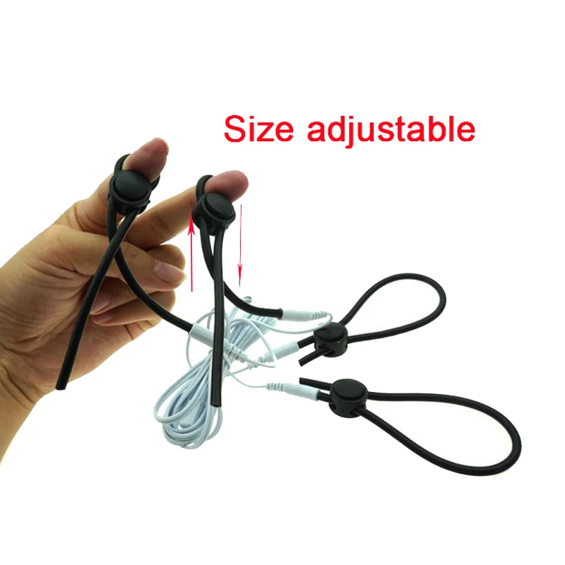 Монополярные проводящие петли E-Stim кольца на пенис и шарик Электронная