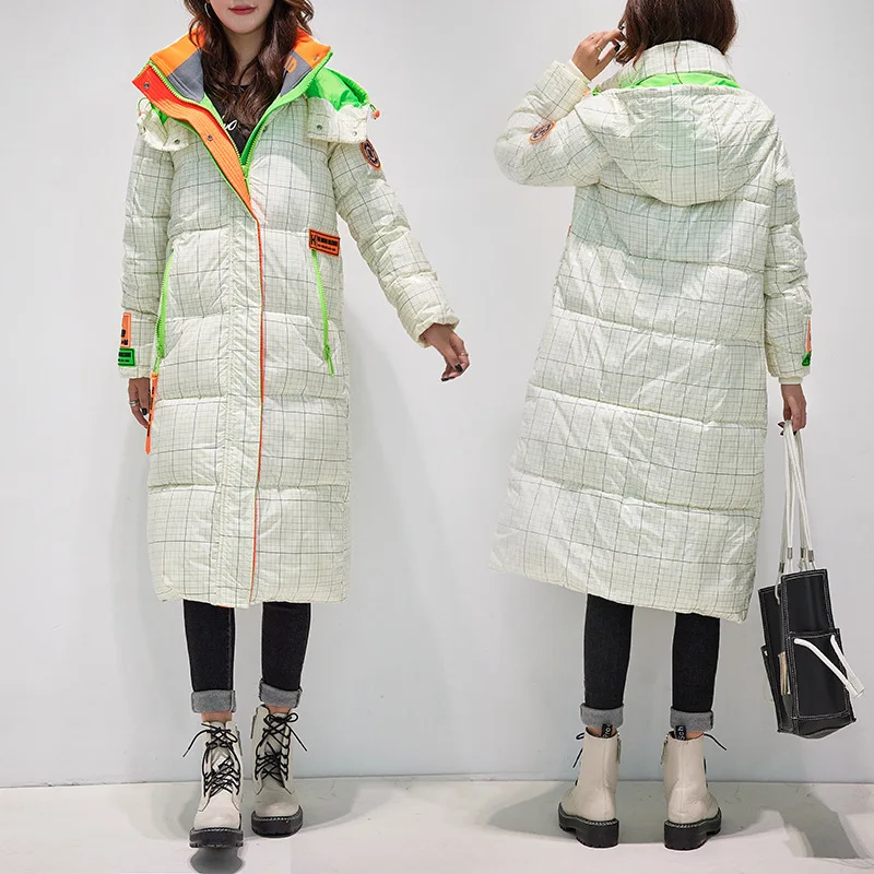 Winter Jackets For Women 2022 New Hit Color Down Padded Jacket Women Korean Fashion Thickening And Long Casual Hooded Jacket