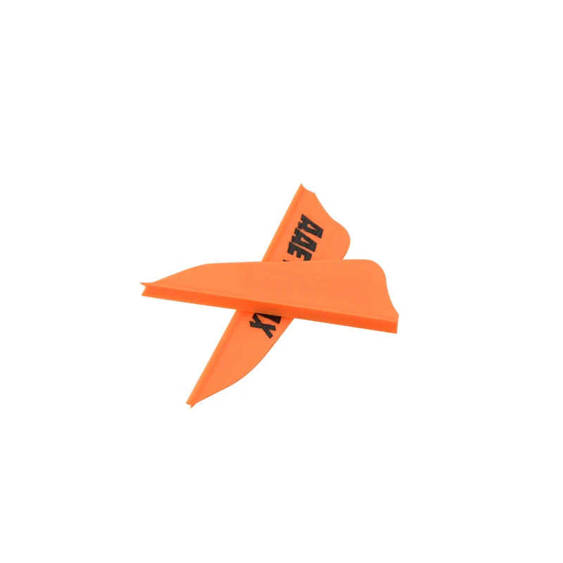 Orange 50 шт. красочные 1,7" стрельба из лука стрела перо резиновое оперение стрелы для лука стрелы вала лопасти принадлежности для охоты - Цвет: Orange