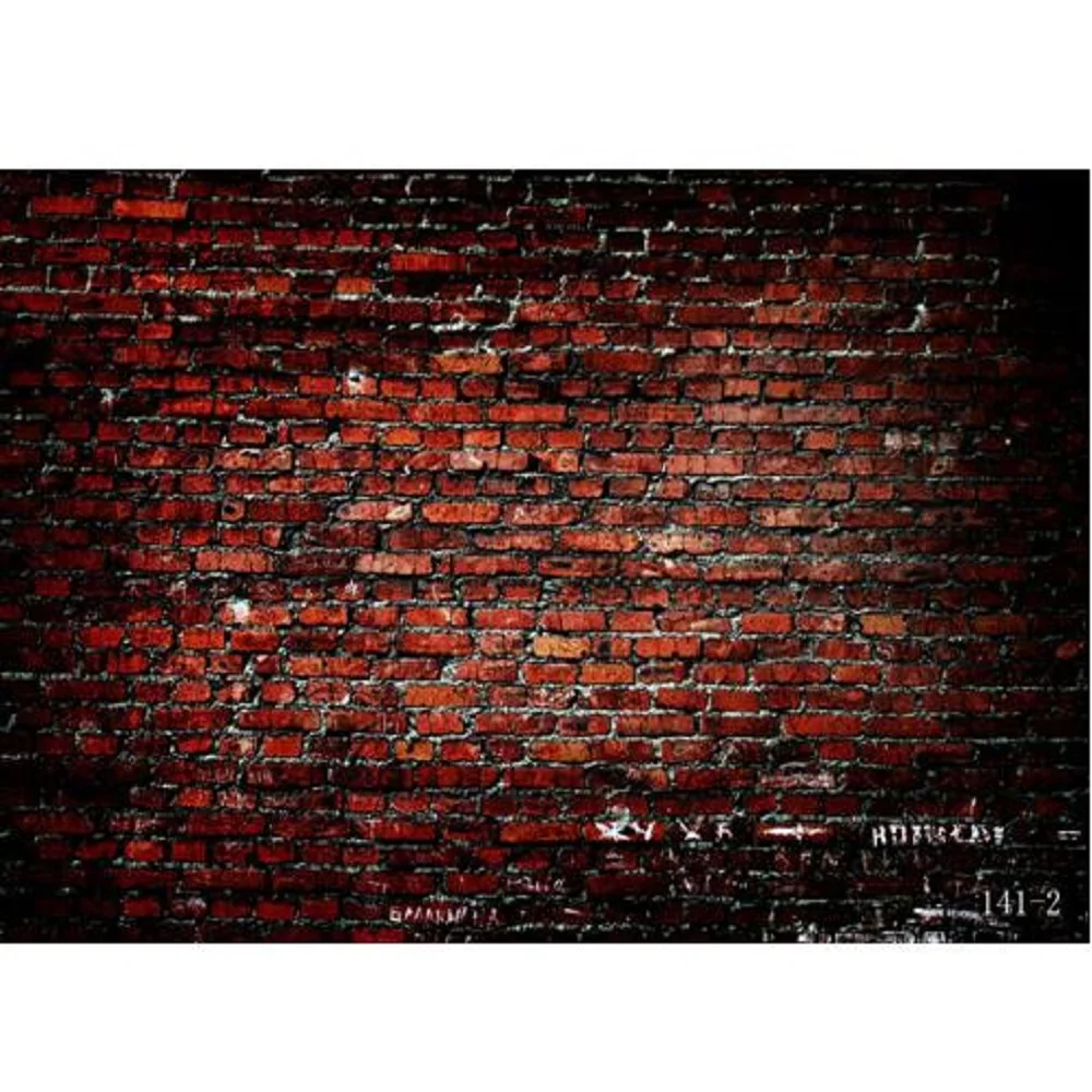 

Nitree Photo Studio Props Backdrop Vintage Damaged Dirty Wine Red Brick Wall Vinyl Background For Outdoor Portrait Photography