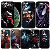 venom marvel hero for apple iphone 13 12 pro max mini 11 pro xs max x xr 6 7 8 plus se2020 capa black phone case