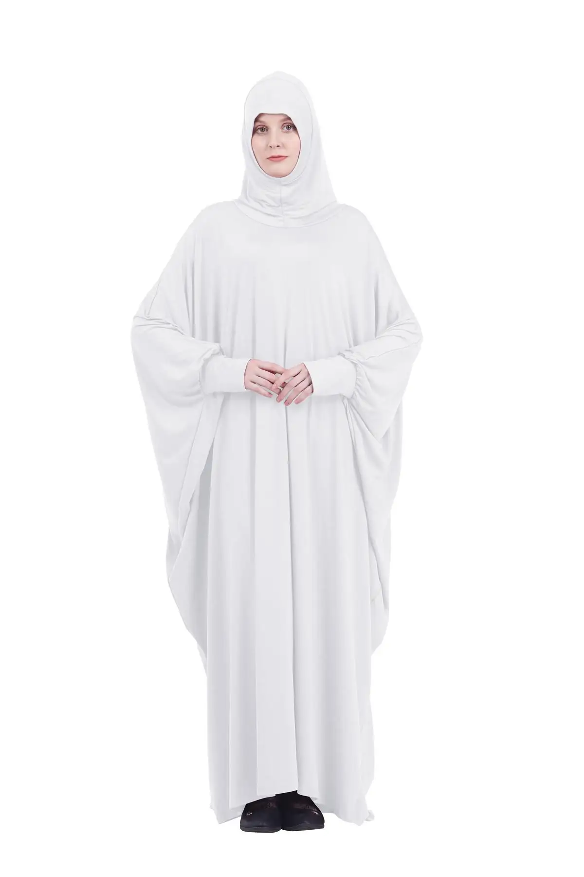 Formal Muslim Prayer Garment long khimar Dress Women Hooded Islamic Clothing Dubai Turkey Namaz Jurken Abaya Hijab djellaba robe |