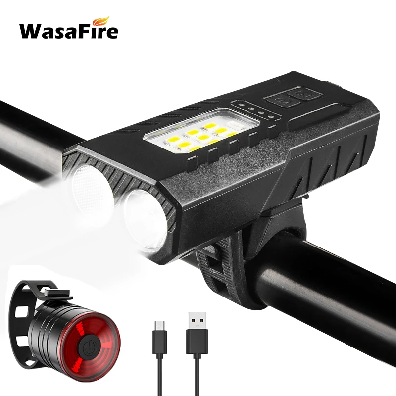 

Фонарь велосипесветильник ный светодиодный с USB, 4000 мА · ч, лм, 6 режимов