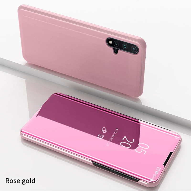 Смарт-чехол с зеркальной поверхностью для huawei Y6 Y9 Prime Y6 Pro Y5 Y6 Y7 Y9 Y7 Prime Y5 Y6 Y9 Nova 5 5i Pro 2 2i 3i 3e 4 4e Lite Полное покрытие