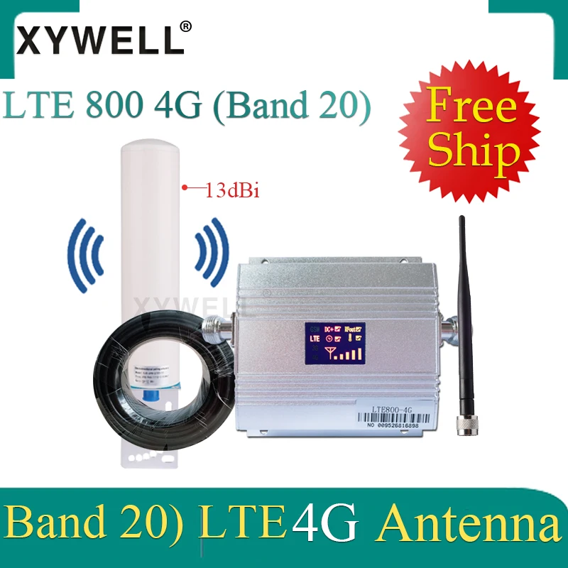 Усилитель российского сигнала 4G Band20 LTE 800 МГц мобильного 4g сотового телефона