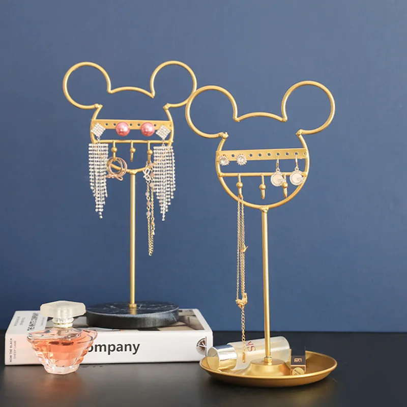 

Скандинавский медведь, железный стеллаж для ювелирных изделий, шкатулка для хранения ювелирных изделий для девочек, подставка-держатель дл...