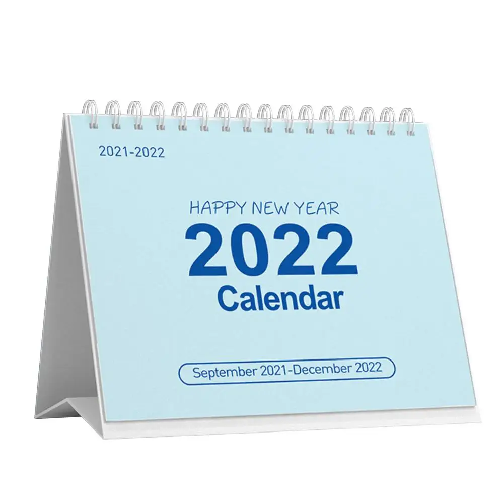 

2022 Desk Calendar Mini Desktop Standing Flip Calendar 2021-2022 Desk Wall Calendar For Planning Organizing Daily Scheduler Fr