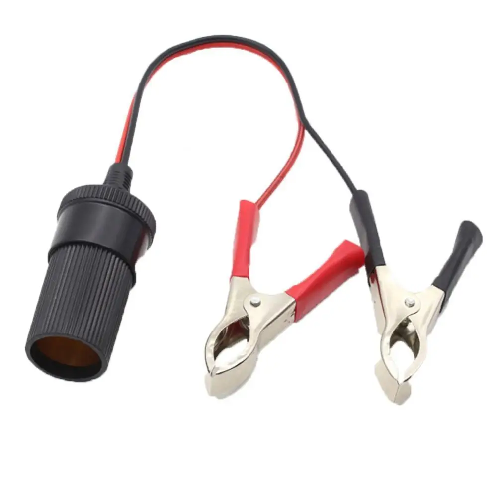 

80% Hot Sale Universal 12V Vehicle Battery Terminal Clip-ons Cigarettes Lighter Adapter Socket