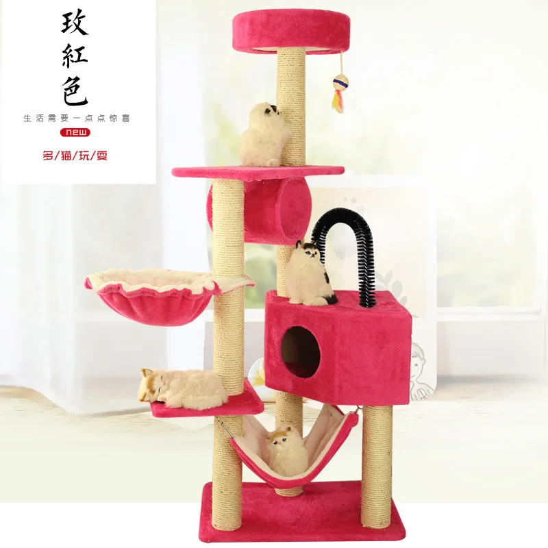 Настенная полка для кошек интегрированное дерево игрушка прыжков Когтеточка из