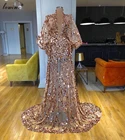 Арабские иллюзии Champahme вечерние платья 2020 длинные блестящие женские сексуальные платья элегантные наряды для конкурса вечеринки