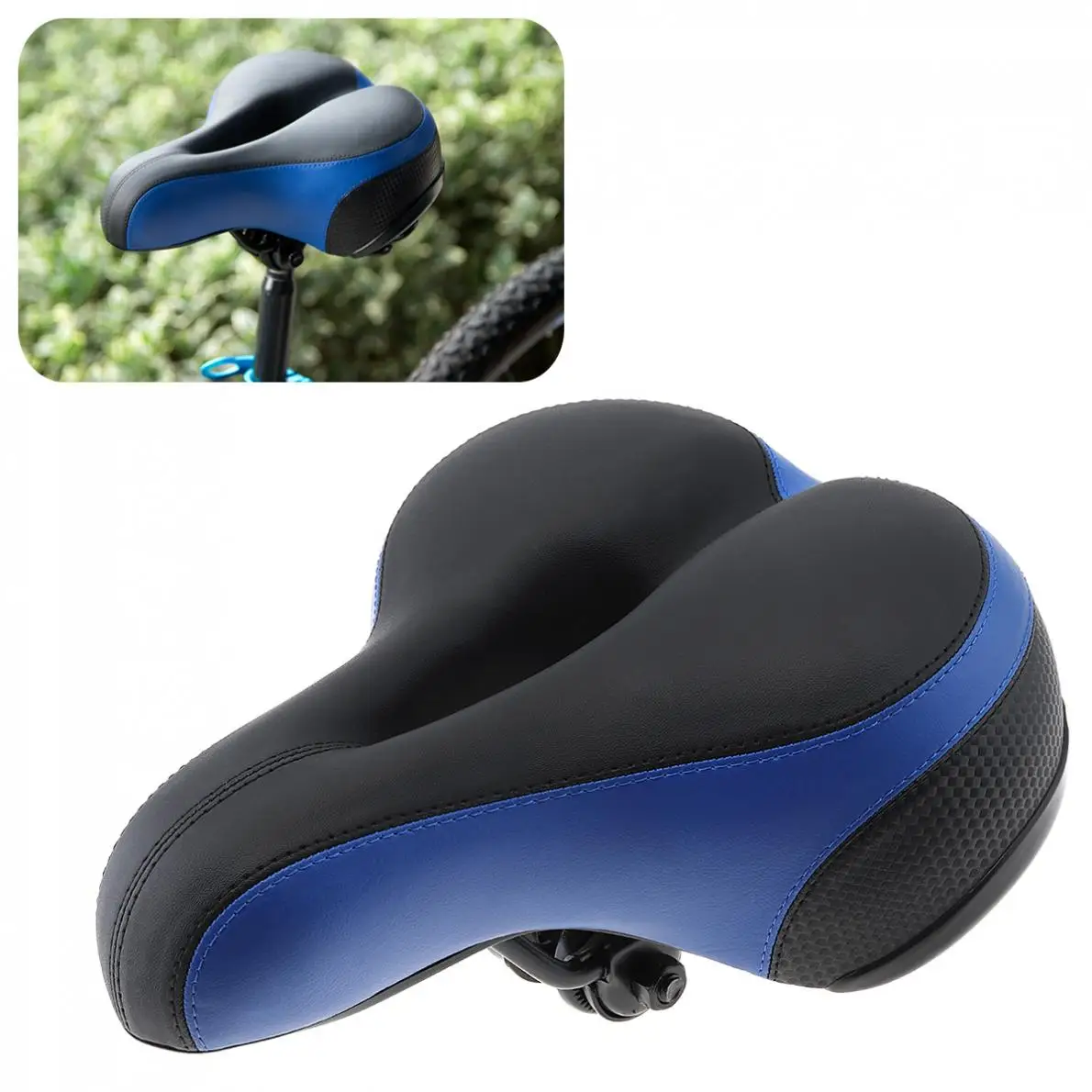 Широкое утолщенное велосипедное седло подушка для сиденья Мягкий силикон MTB