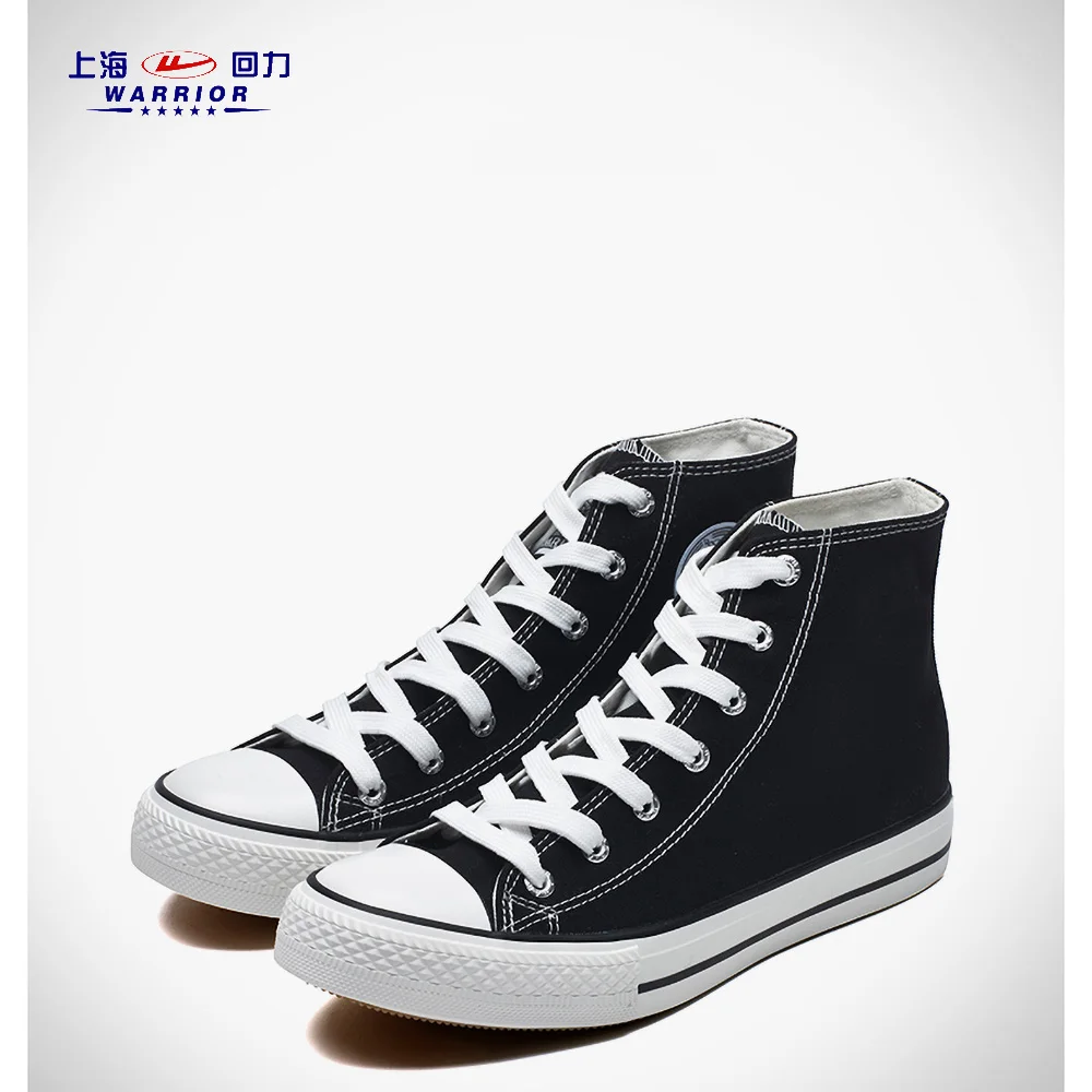 High Gang Breathable Casual Shoes 2020 New Summer Unisex Lovers Black White Strong Breathable Rubber Sole Canvas Shoes For Girls