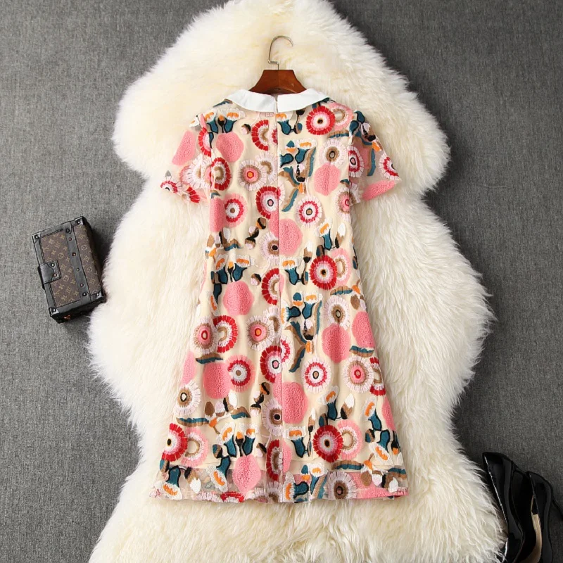 

NEW superior quality 2021 spring party Embroidered mesh dress Club Women womanliness girl Dress ladies summer Mini sexy dresses