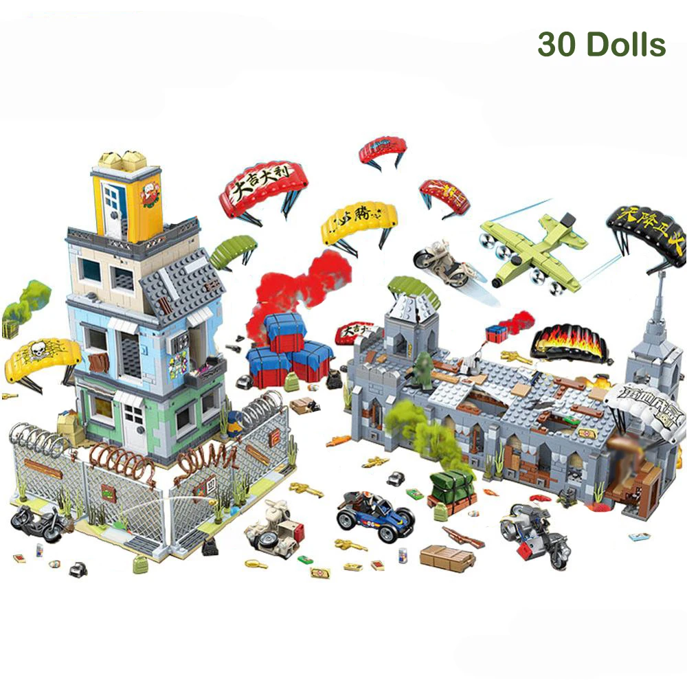 Боя есть курица веселье brave сбор 2268 шт. военные строительные блоки кирпичные