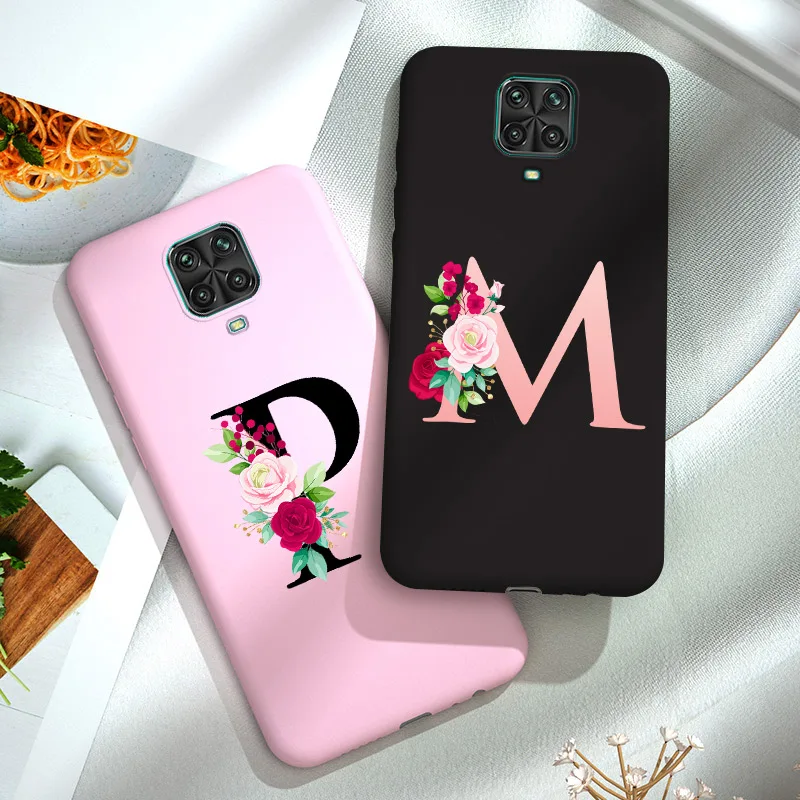 Чехол-накладка для Xiaomi Redmi Note 9 PRO Max силикон мягкий с буквами на заказ - купить по