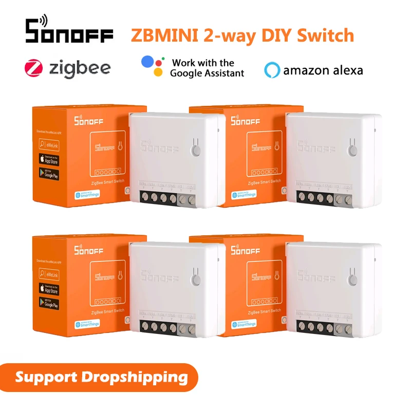 Мини выключатель SONOFF ZBMINI Zigbee 3 0 2 сторонний умный сделай сам с поддержкой eWeLink ZBBridge