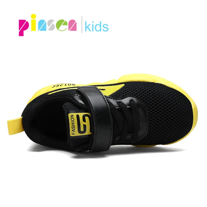 PINSEN/детская обувь для мальчиков Повседневные детские кроссовки Кожаные модные