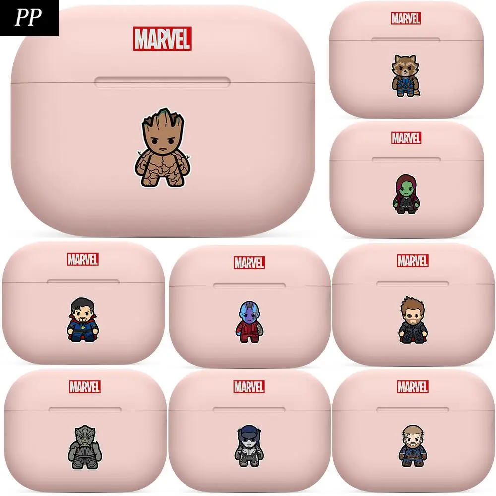 

Marvel hero For Airpods 1 2 pro case Protective Bluetooth Wireless Earphone Cover For Air Pods case air pod cases Pink cute gen