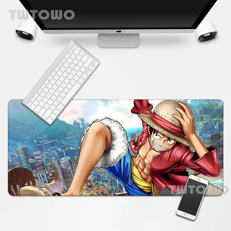 

One Piece Luffy New Custom Large Size Mouse Pad Cartoon Lovely Anti-slip Carpet Mice Pad MousePad Desktop Mouse Pad Mouse Mat