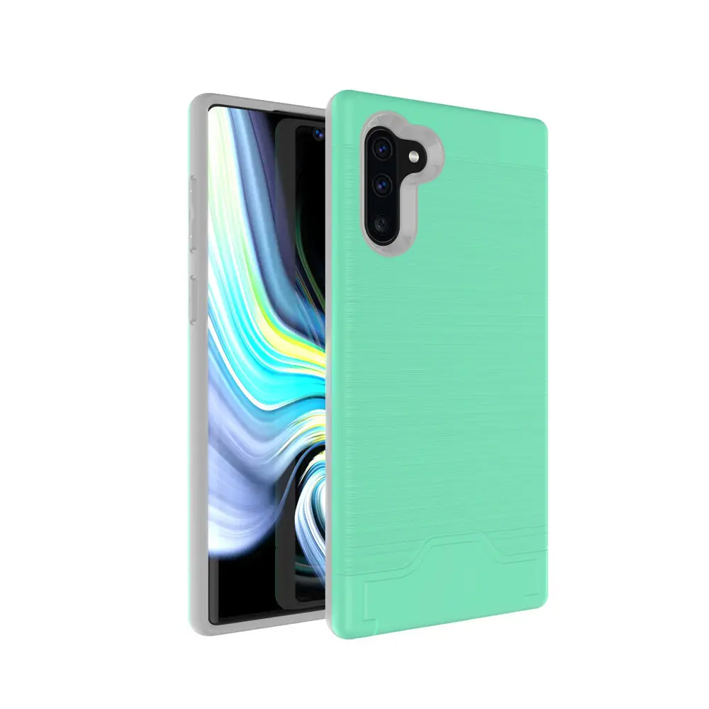 Для samsung Galaxy Note 10+ 5G 10 Plus Note10 матовый армированный резиновый чехол для телефона для samsung Note 10 Plus 5G слот для карт Чехол-держатель
