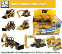 cat mini size 1150 scale caterpillar micro constructor series 6 piece set in closed box excavator loader tractor for collection