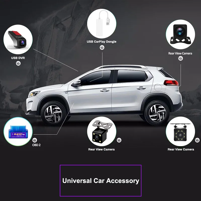 Инструменты + OBD2 приемник dab CARPLAY USB камера видеорегистратор Система контроля