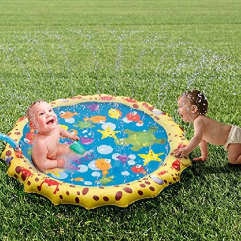 Inflatable Cushion Play Water Toy Mat Children Outdoor Games Sprinkler Pad Baby Kids Products Gifts | Мать и ребенок
