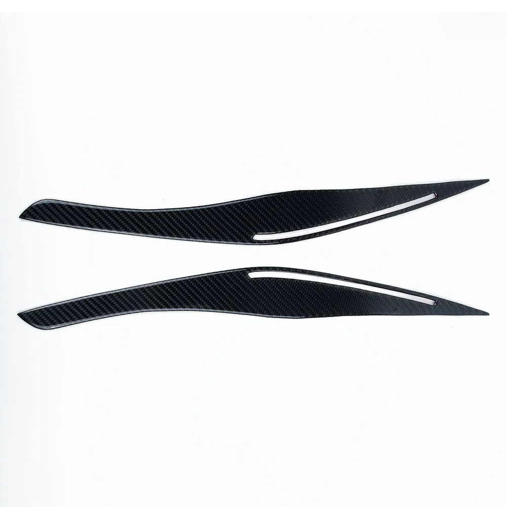 2pcs Black Car Headlight Eyelid Eyebrow Cover Trim For BMW E90 E91 328i 335i M3 09-12 Auto Decoration | Автомобили и мотоциклы