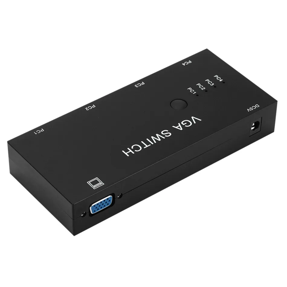 Коммутатор VGA 4 в 1 выключатель для видеосигнала HD усилитель сигнала разветвитель