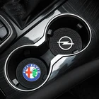 1 шт., автомобильный нескользящий коврик для подстаканника Volvo XC40 XC60 XC90 XC70 S60 S80 S90 C30 V70 V90 V50