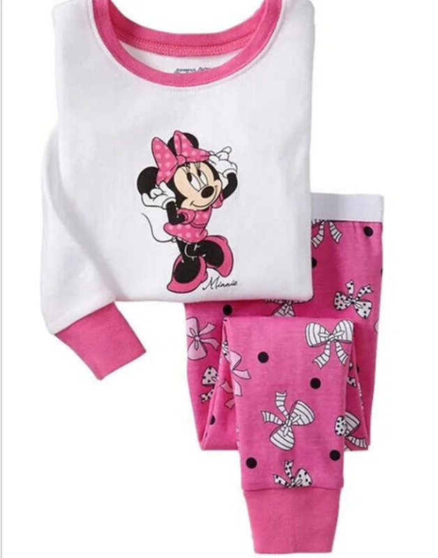 Winter Baby Girl Minnie Mouse Christmas Pajama Princess Sofia Duck Toddler Kids Clothes Fall SleepWear Boys Pajamas Sets |