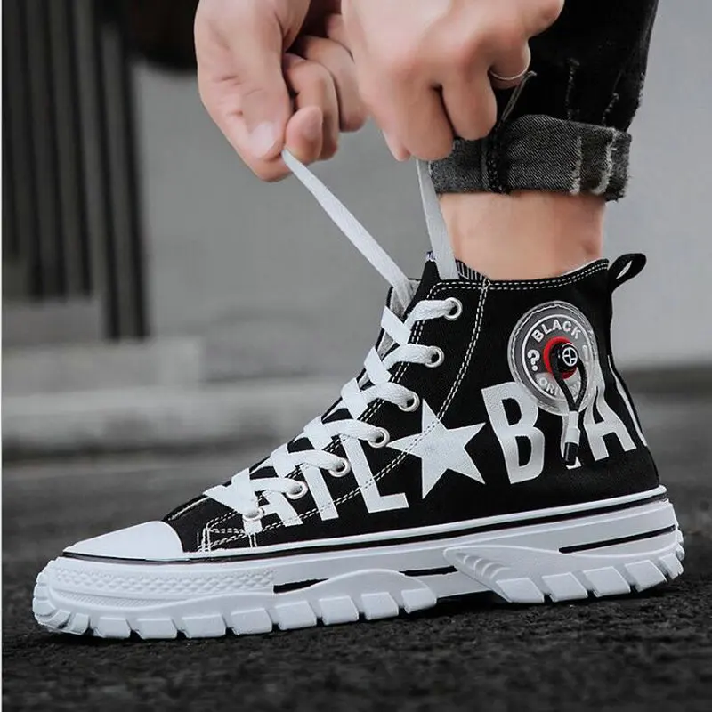 

Мужские повседневные кроссовки, дышащие кеды, прогулочная обувь, высокие кеды, текстильные туфли