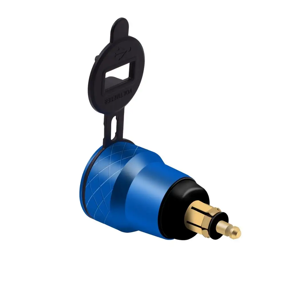 Автомобильное зарядное устройство QC 3 0 4.2A алюминиевый двойной USB мото