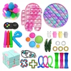 Набор игрушек-антистресс, комплект успокаивающих струн, подарок для взрослых и детей, сжимаемые антистрессовые игрушки для снятия аутизма