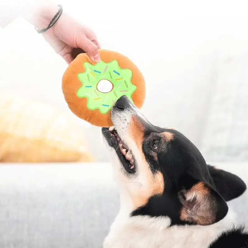 Плюшевый мягкий пончик Пончик еда задняя подушка седло набор плюшевых игрушек