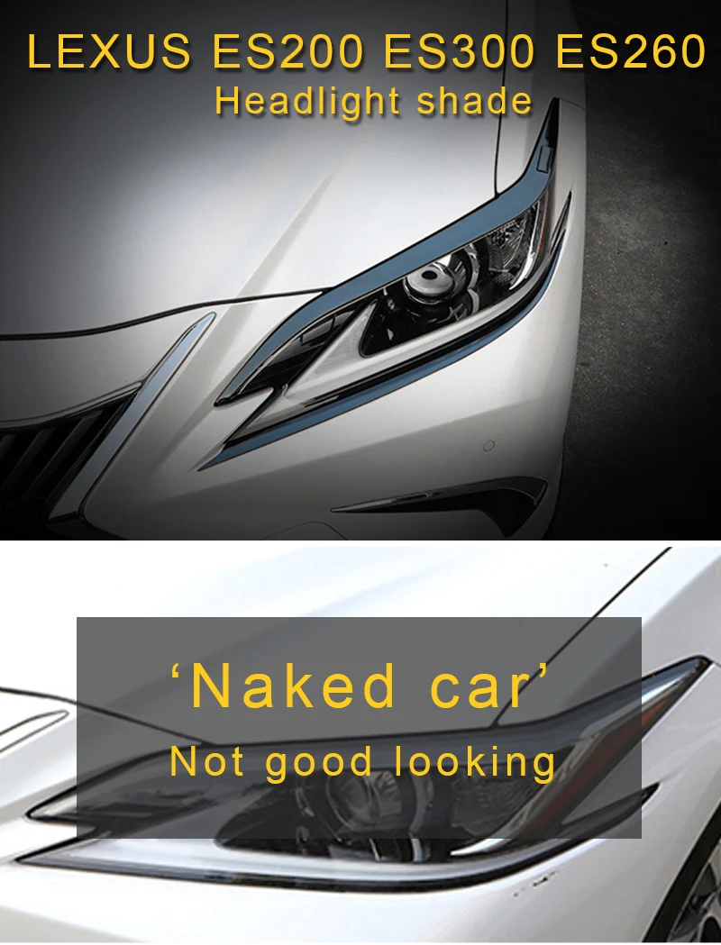 Carманго для Lexus ES ES200 ES300 ES260 автомобильный Стайлинг передняя фара хромированная накладка рамка наклейка внешний аксессуар