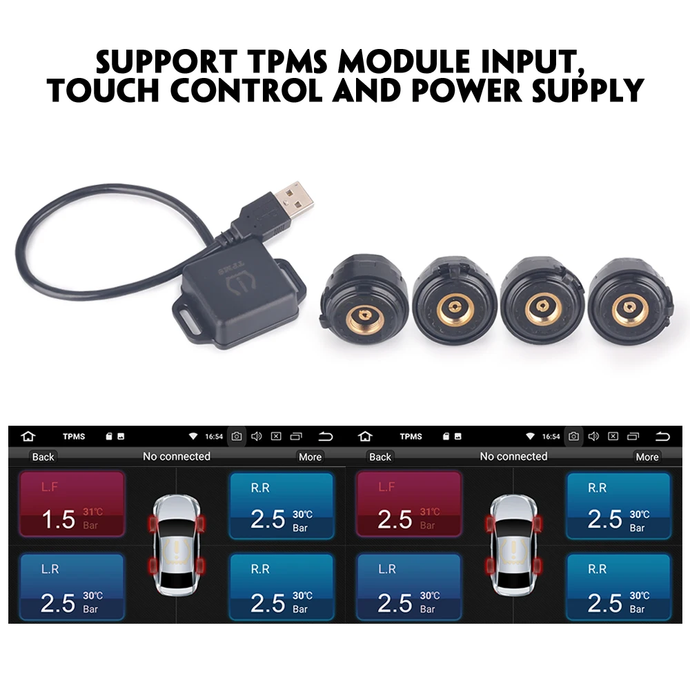 Автомобильная стереосистема DAB + 7 дюймов Android 9 0 Wi-Fi 4G DVD SatNav OBD TPMS CarPlay Bluetooth