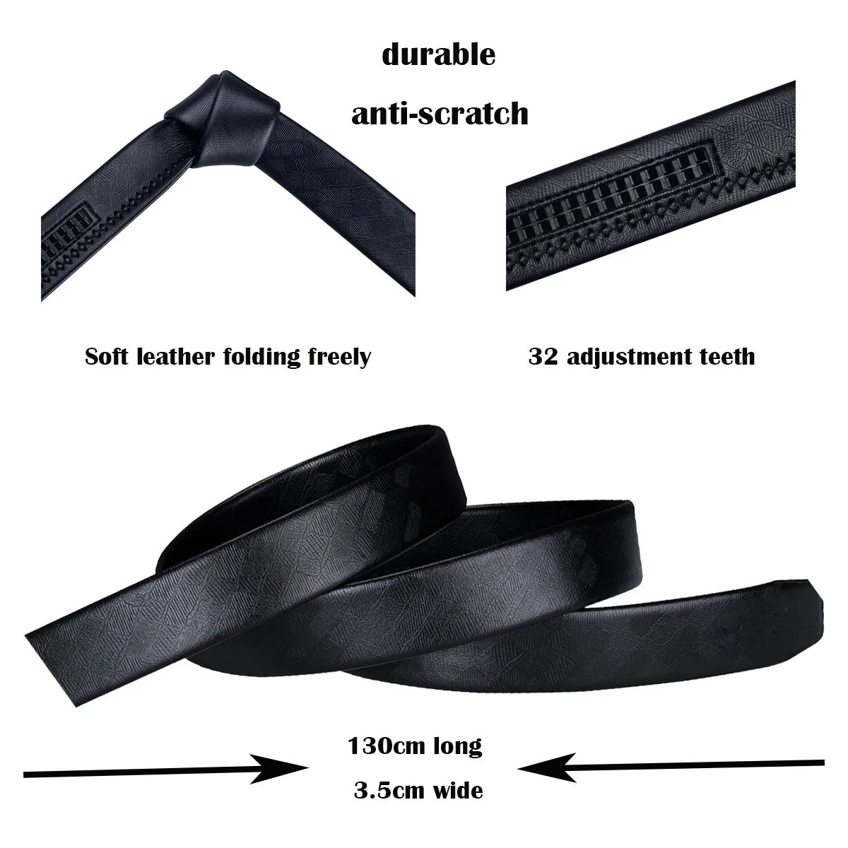 Barry.Wang Men Crocodile Belt Black Genuine Leather Gold Automatic Slide Buckle Emboss for Male Waist Strap Jeans | Аксессуары для