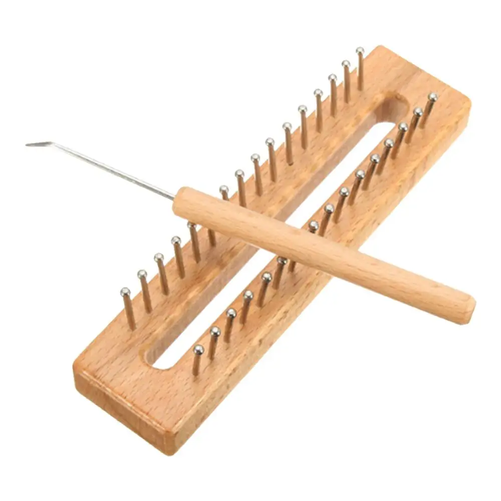 B Деревянный швейный станок, ткацкий станок, набор ручной работы, тканый костюм, деревянный многофункциональный ткацкий станок, сделай сам, шерстяной крюк, ткацкий станок, товары для дома - Цвет: B