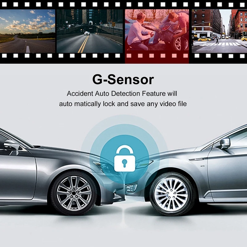 Car DVR Camera 3 Lens 4.0 Inch Full HD 1080P LCD Screen 170 Degree Rear view G-sensor Auto Dash Cam Infrared Night Vision Ca | Автомобили