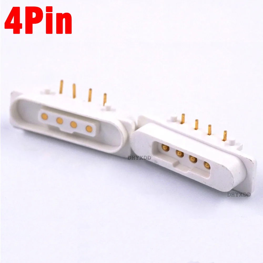 

4-контактный пружинный разъем Штекерный разъем 2,5 мм 2,75 мм сетчатая полоса прямое сквозное отверстие 90 градусов DC магнитный Pogo Pin