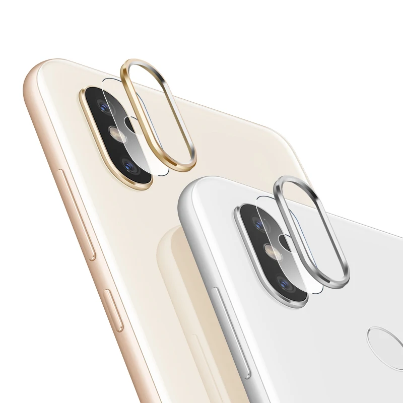Защита экрана для камеры Xiaomi Mi 8 Mi8 закаленное стекло + металлическое кольцо