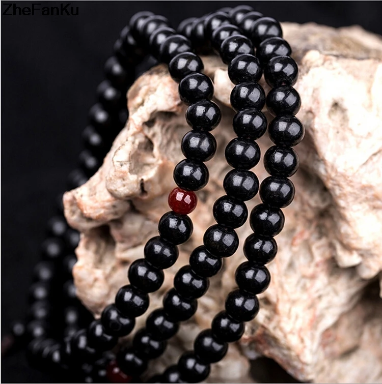 6 мм натуральный буддийские Бусы из сандалового дерева Будда медитации 108